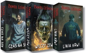 PAKIET 3 TOMÓW, CZAS NA SEN, WILCZY ZEW, LINIA KRWI - Książki autorstwa Pawła Leśniaka, oprawa miękka, Thriller.