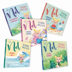 ZESTAW 6 KSIĄŻECZEK dla dzieci z serii "NEL" - Klaudia Halejcio