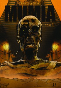 MUMIA Komiks TOM 1 - komiks rysowany przez Pawła Leśniaka, czarnobiały.